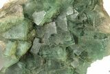 Green, Fluorescent, Cubic Fluorite Crystals - Madagascar #256747-1